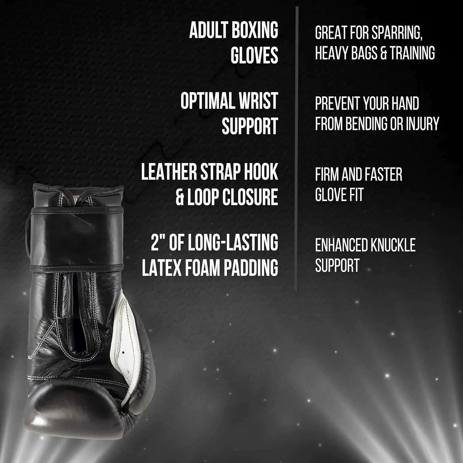 CLETO REYES Training Boxing Gloves with Hook and Loop Closure for Sparring and Heavy Punching Bags, Men and Women, MMA, Kickboxing, Muay Thai