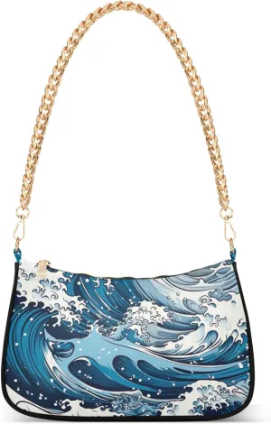 Cloudy Night Artwork Fashion Purse Hobo Formal Bag Women Vintage Handbags Colorful over the Shoulder Purse