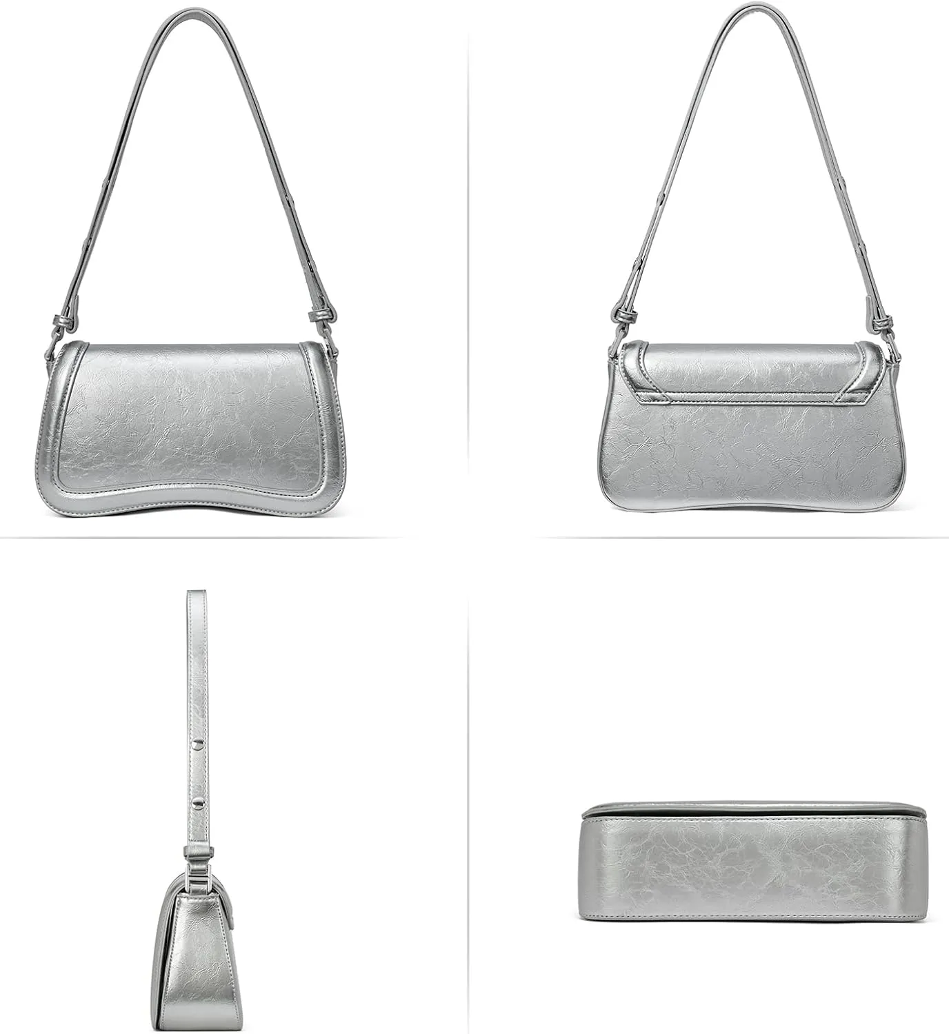 CLUCI Small Shoulder Bags,Purses for Women Vegan Leather Crossbody Handbag Clutch Hobo Purse