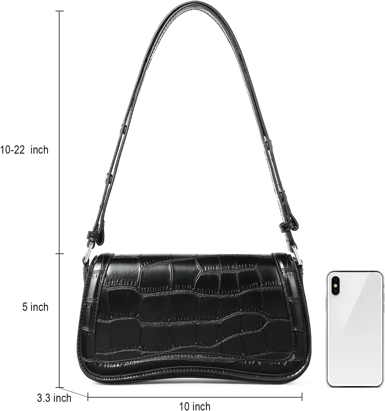 CLUCI Small Shoulder Bags,Purses for Women Vegan Leather Crossbody Handbag Clutch Hobo Purse