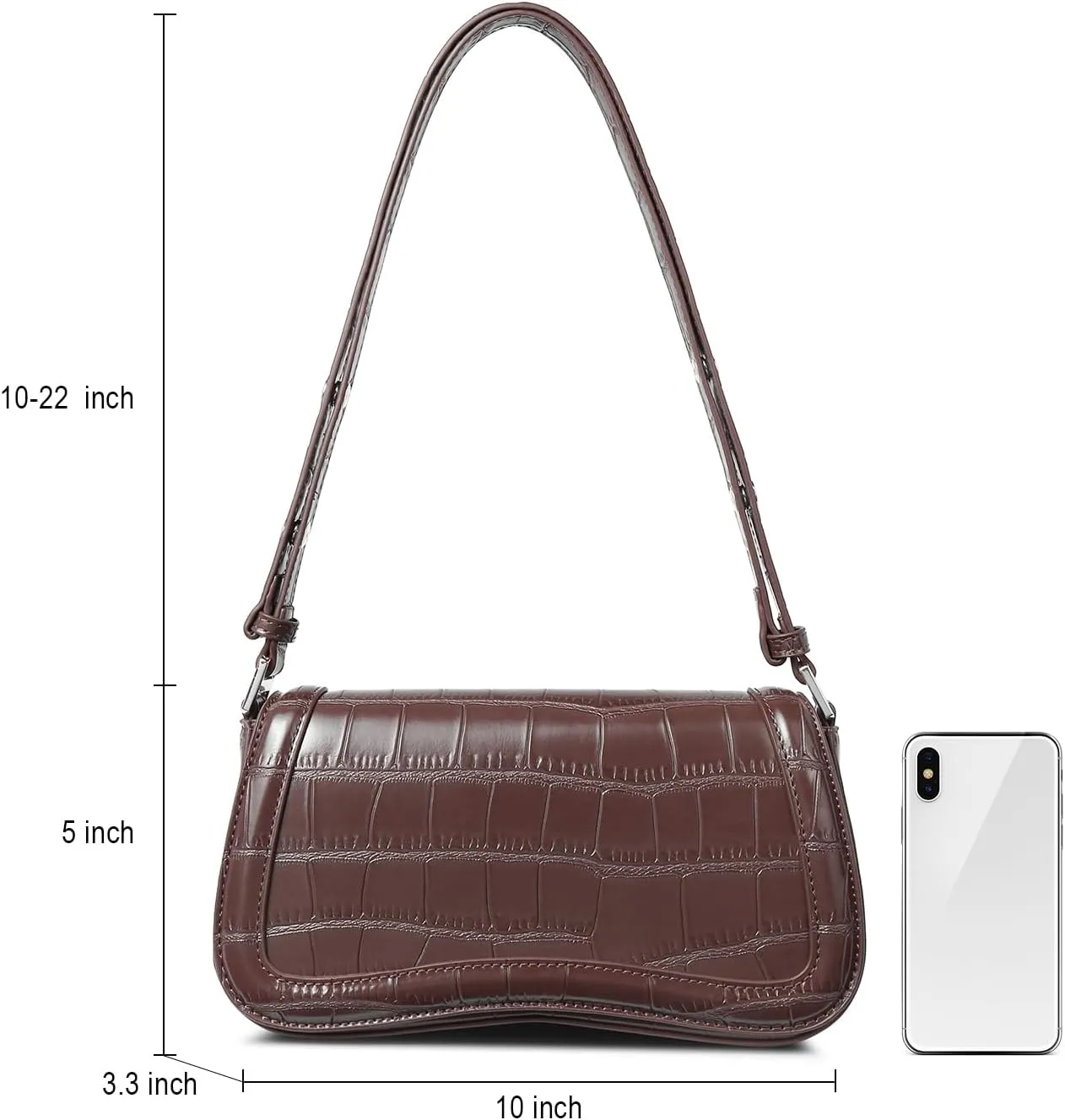 CLUCI Small Shoulder Bags,Purses for Women Vegan Leather Crossbody Handbag Clutch Hobo Purse