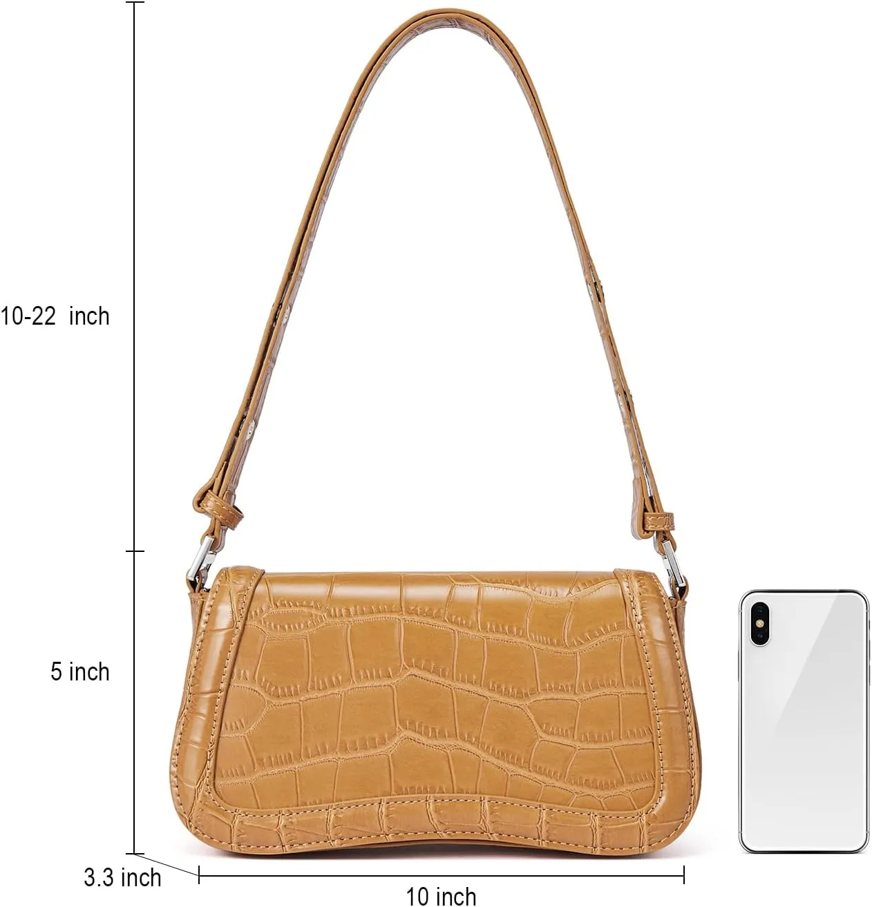CLUCI Small Shoulder Bags,Purses for Women Vegan Leather Crossbody Handbag Clutch Hobo Purse