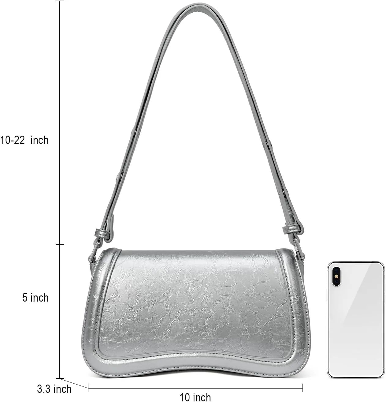 CLUCI Small Shoulder Bags,Purses for Women Vegan Leather Crossbody Handbag Clutch Hobo Purse