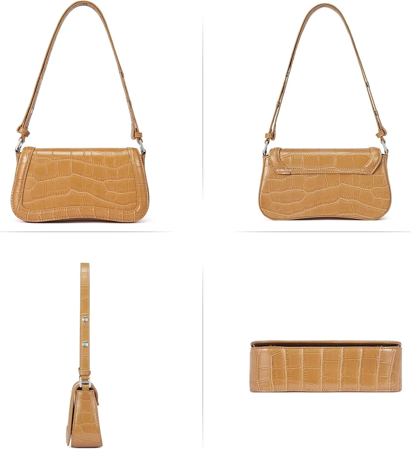 CLUCI Small Shoulder Bags,Purses for Women Vegan Leather Crossbody Handbag Clutch Hobo Purse