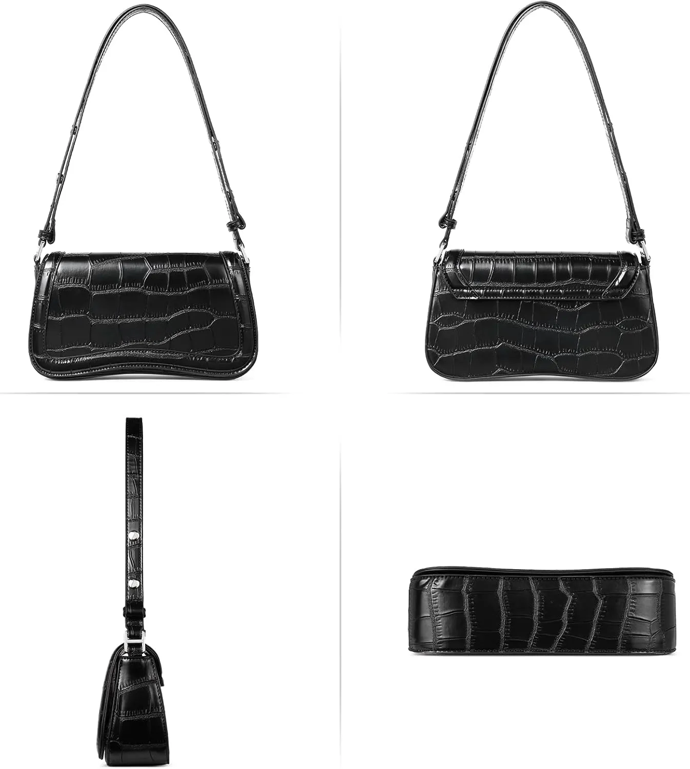 CLUCI Small Shoulder Bags,Purses for Women Vegan Leather Crossbody Handbag Clutch Hobo Purse