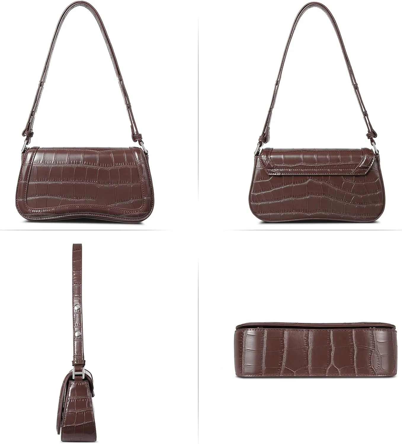 CLUCI Small Shoulder Bags,Purses for Women Vegan Leather Crossbody Handbag Clutch Hobo Purse