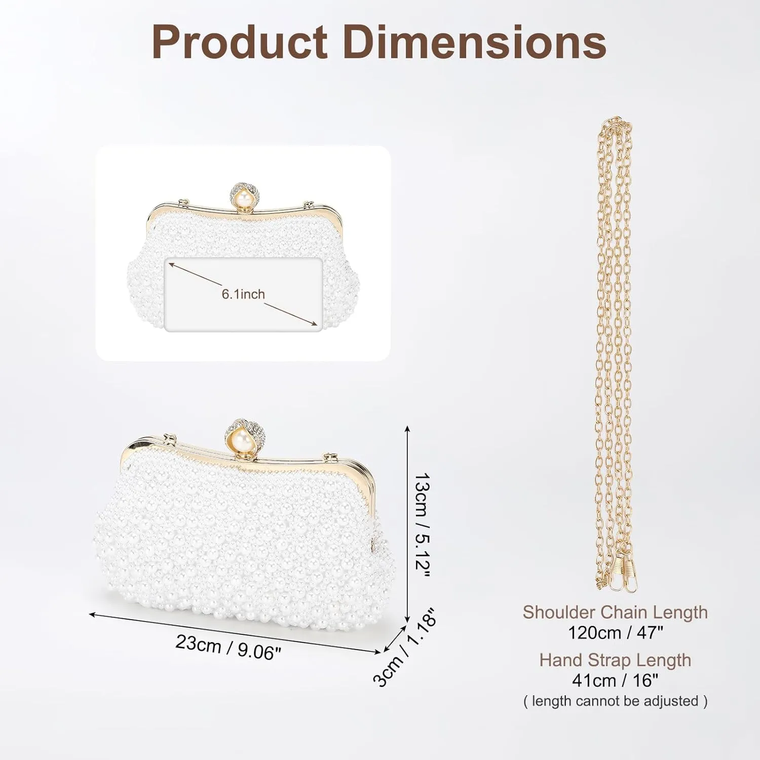 Clutch Purse Evening Clutch Bag Handbag Cross Body Bag for Women Formal Wedding Club Party