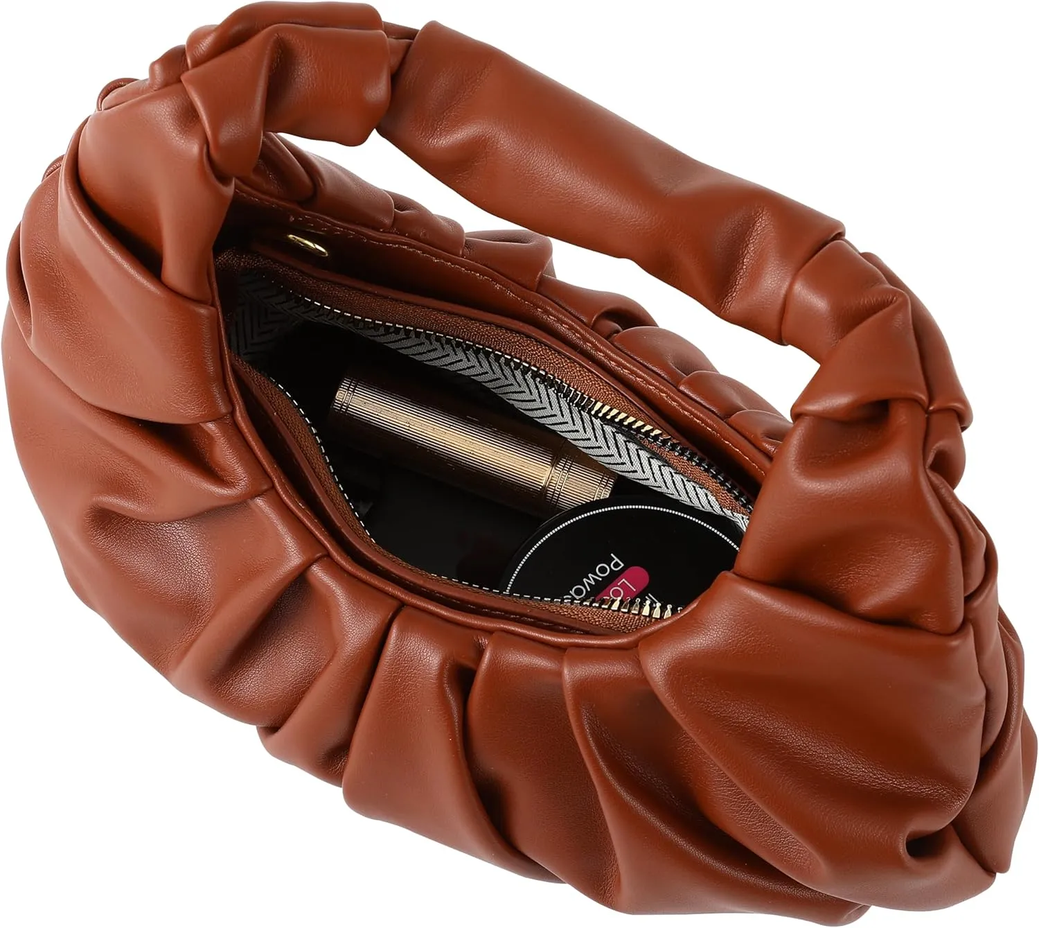 Clutch Purse for Women - Evening Clutch PU Leather Pleated Bag Designer Handbag for Party Prom Wedding