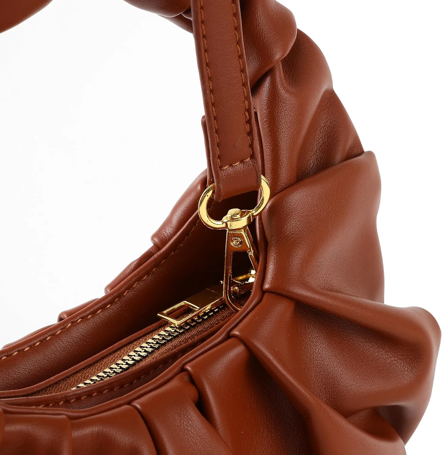 Clutch Purse for Women - Evening Clutch PU Leather Pleated Bag Designer Handbag for Party Prom Wedding