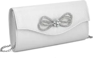 Clutch Purses for Women Evening Bag with Detachable Chain Small Sparkly Handbags for Party Wedding Evening Dress