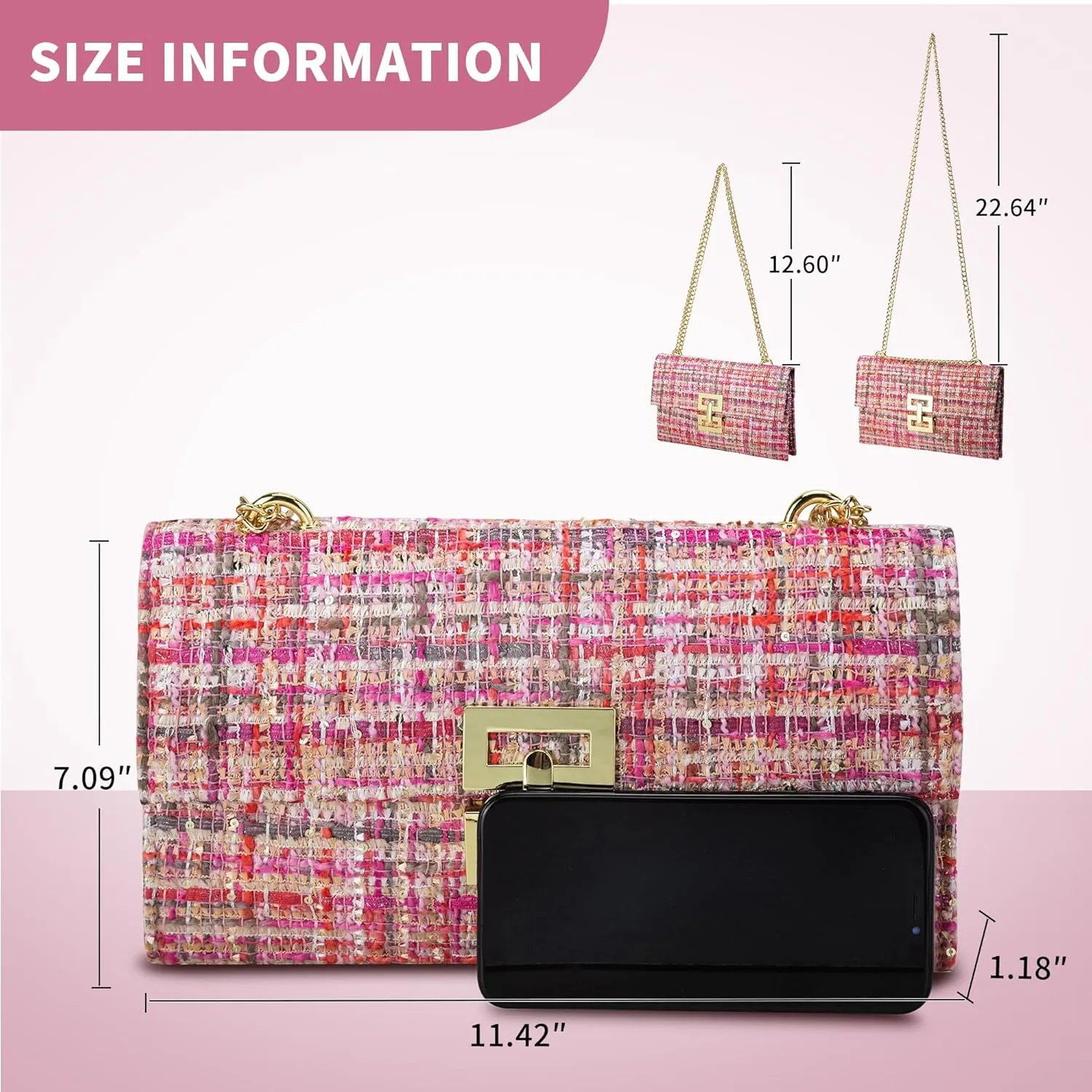 Clutch Purses for Women Evening Bags Formal Clutches Wedding Purses Party Dressy Clutch Purse Cocktail Prom Handbags