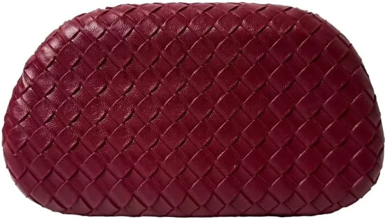 Clutch Purses for Women Evening/Wedding Chic Woven Bag Formal PU Leather Purse Designer Handbags for Party Prom