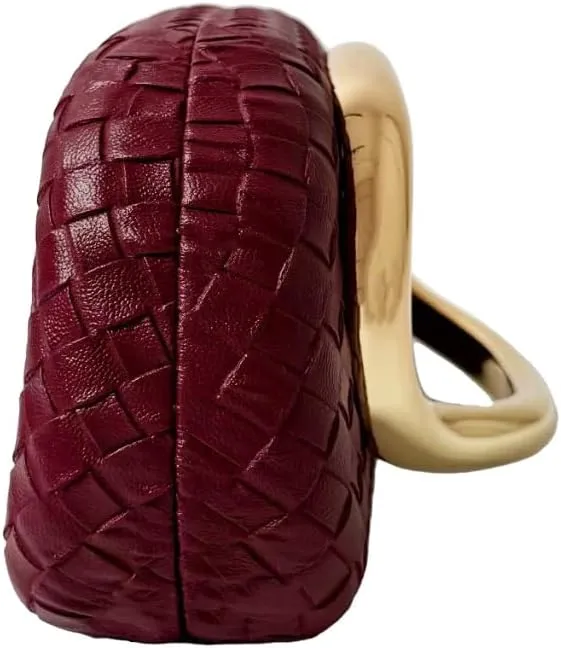 Clutch Purses for Women Evening/Wedding Chic Woven Bag Formal PU Leather Purse Designer Handbags for Party Prom