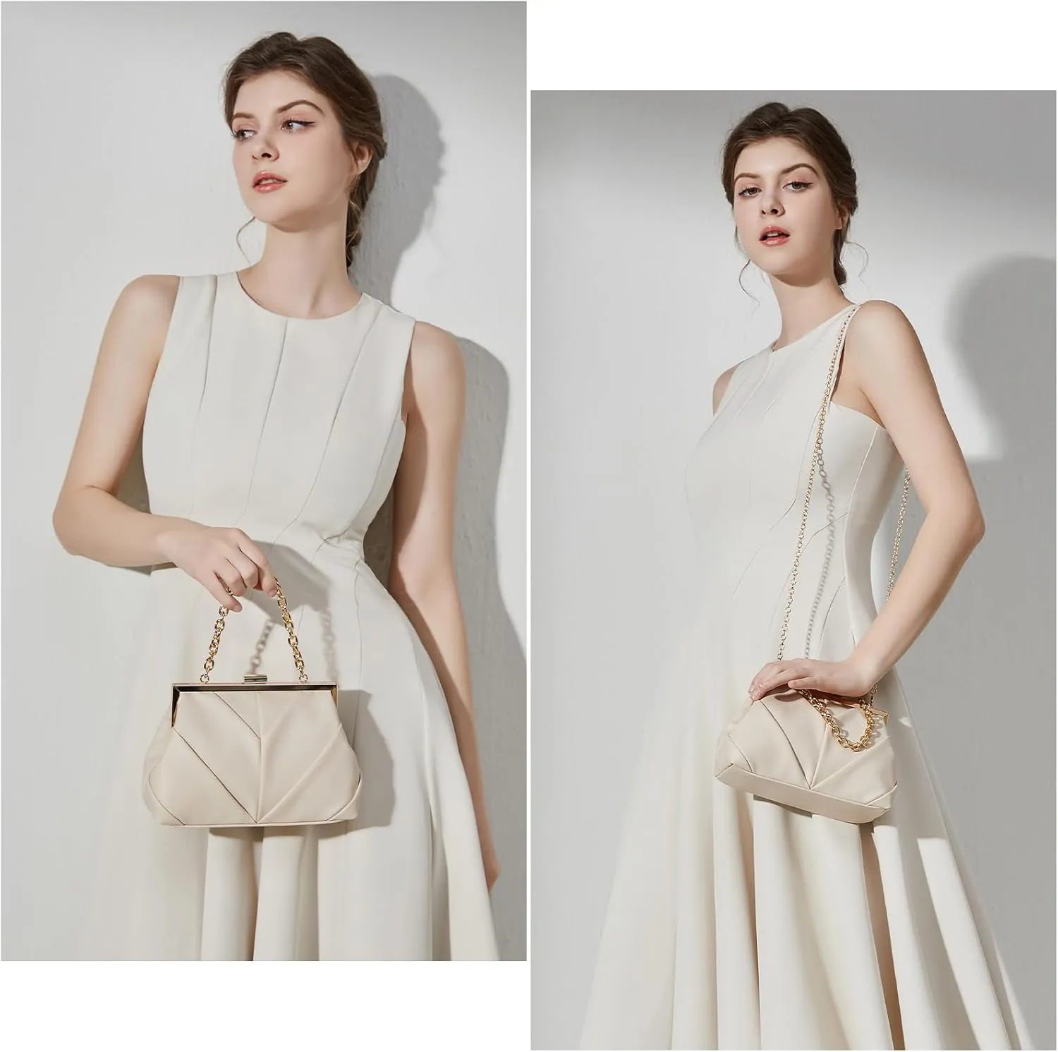 Clutch Purses for Women, PU Leather Evening Bag, Evening Handbags for Party, Prom, Wedding