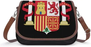 Coat of Arms of Spain Women‘s Crossbody Bags Fashion Message Shoulder Handbag with Adjustable Strap for Travel Office