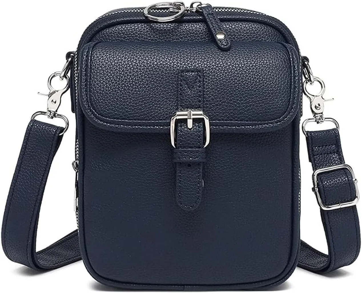 Collaboraten1 Crossbody Leather Bag, Collaborateam Urvashi Vintage Double Layer Large Capacity Anti Theft Shoulder Bags