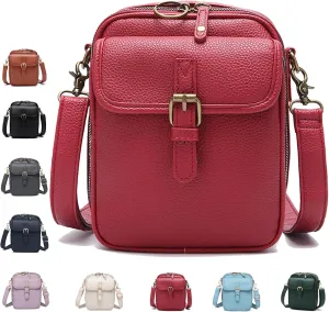 Collaboraten1 Crossbody Leather Bag,Urvashi Crossbody Leather Bag,Tojoyride Crossbody Bag,Small Crossbody Bags for Women Men