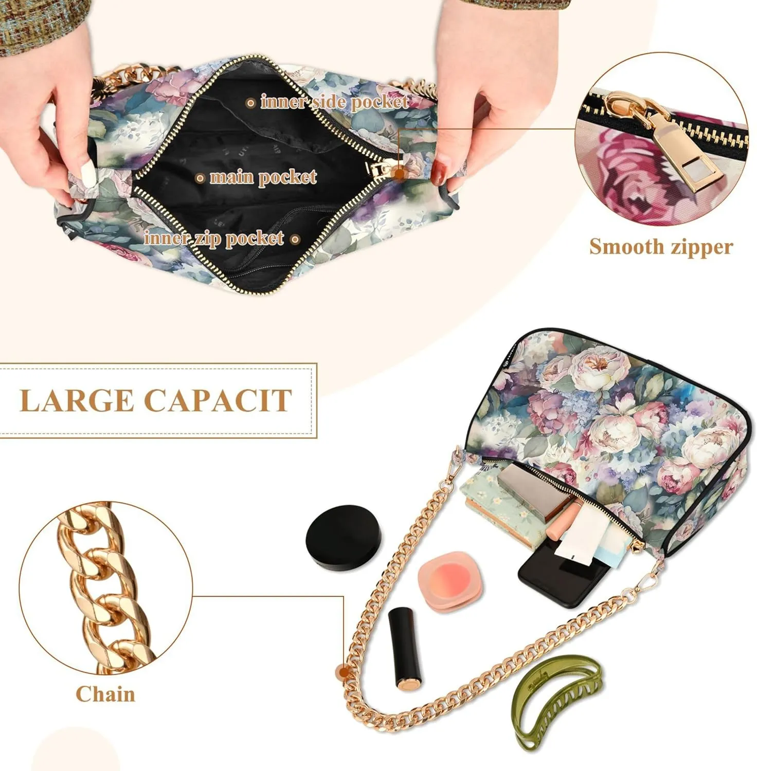 Colorful Mandala Geometry Womens Purse Hobo Party Purse Women Evening Handbag Formal over the Shoulder Purse