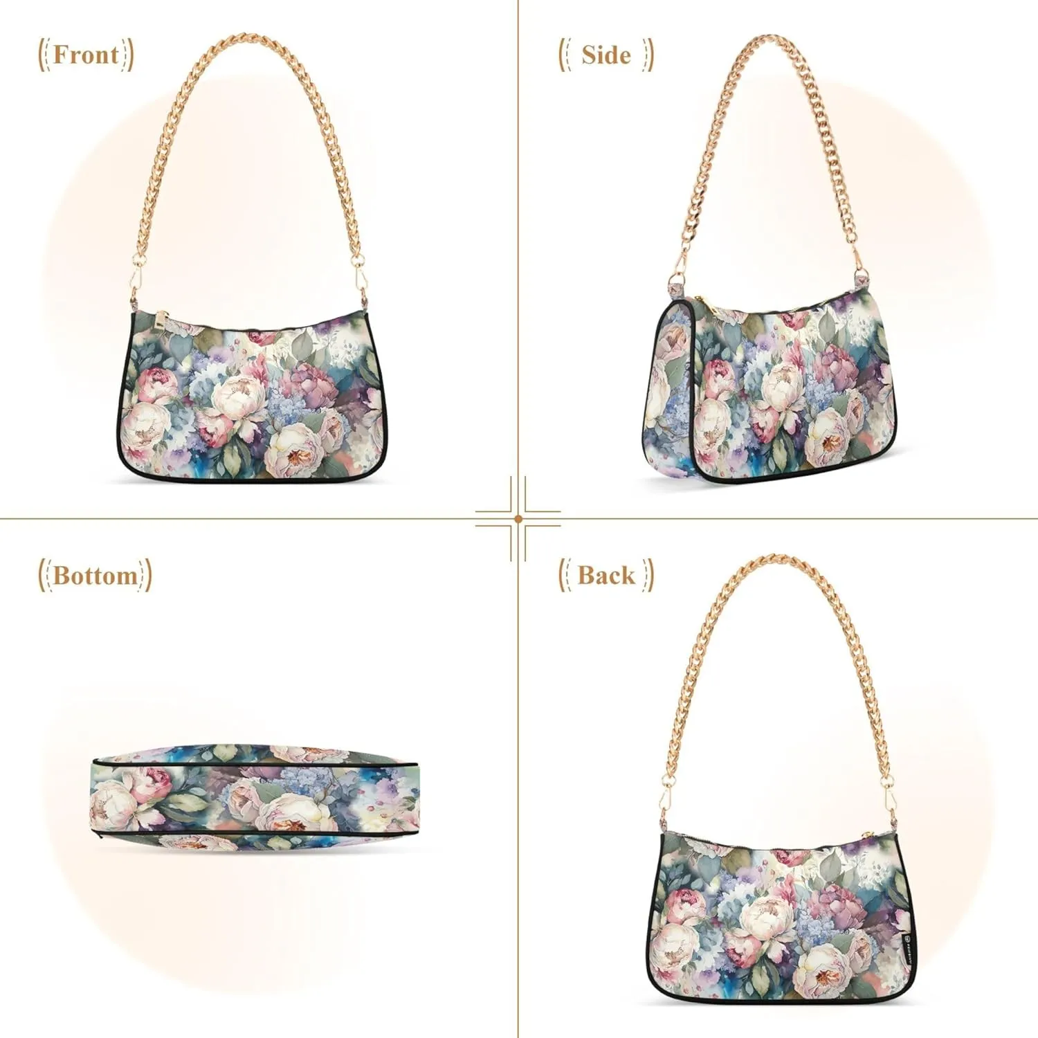 Colorful Mandala Geometry Womens Purse Hobo Party Purse Women Evening Handbag Formal over the Shoulder Purse