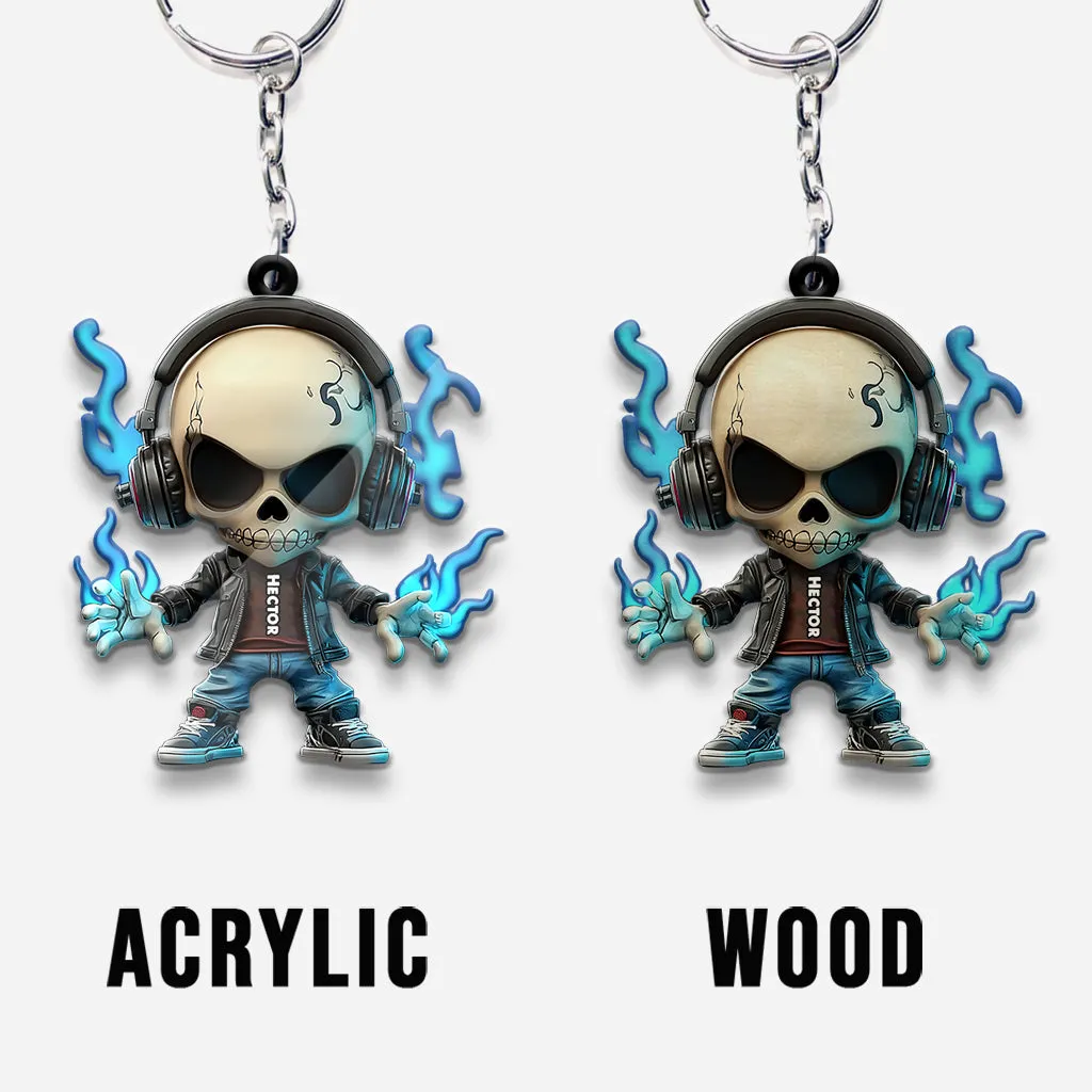 Cool Skull - Personalized Skull Keychain