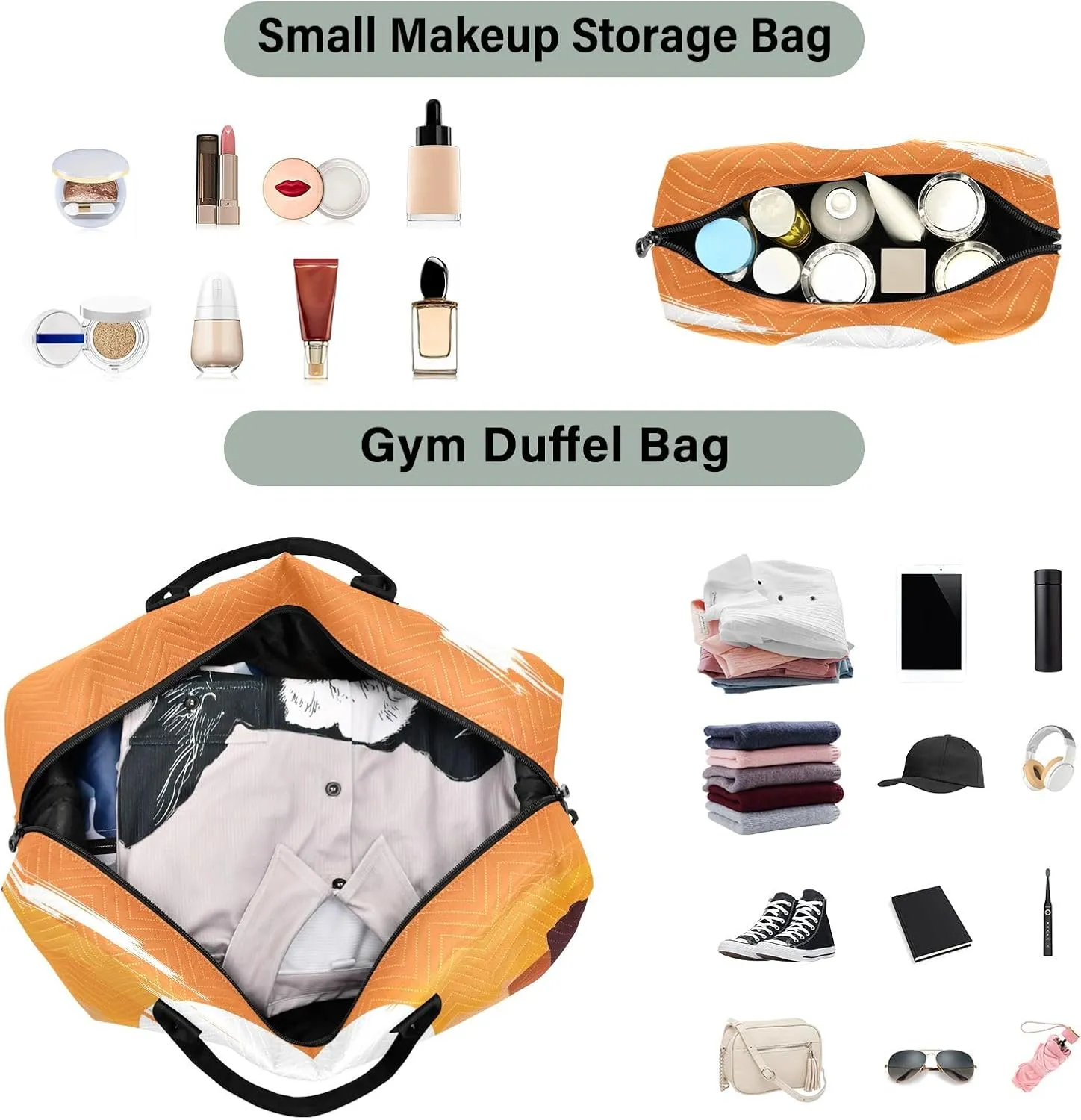 Cowboys in Sunset Duffle Bag Tote Travel Bag for Women Workout Bags for Gym Women Large Weekender Bags for Women