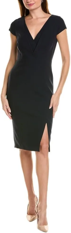 Crepe Dress with V-Neck by Elie Tahari