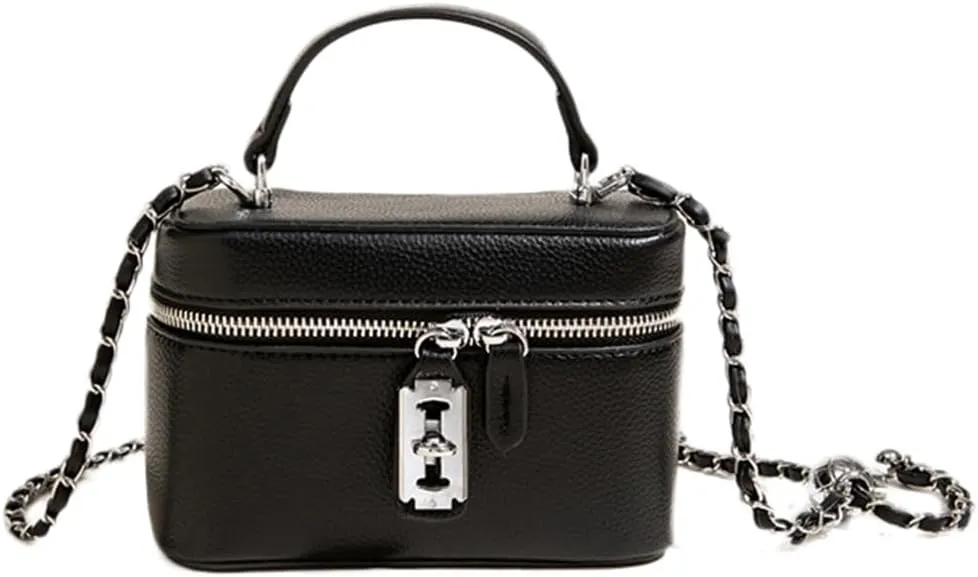 Crossbody Bag for Women Y2K Trendy Small Vegan Leather Hobo Purses Shoulder Handbags with Chain Strap