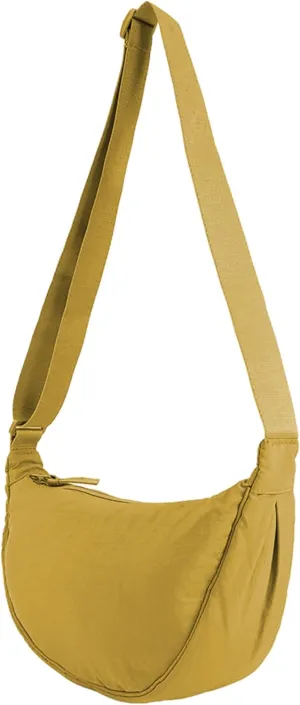 Crossbody Bag Hobo Sling Crescent Bag Women Men Trendy Small Shoulder Bag Purse Dumpling Bag Casual Handbag Adjustable Strap
