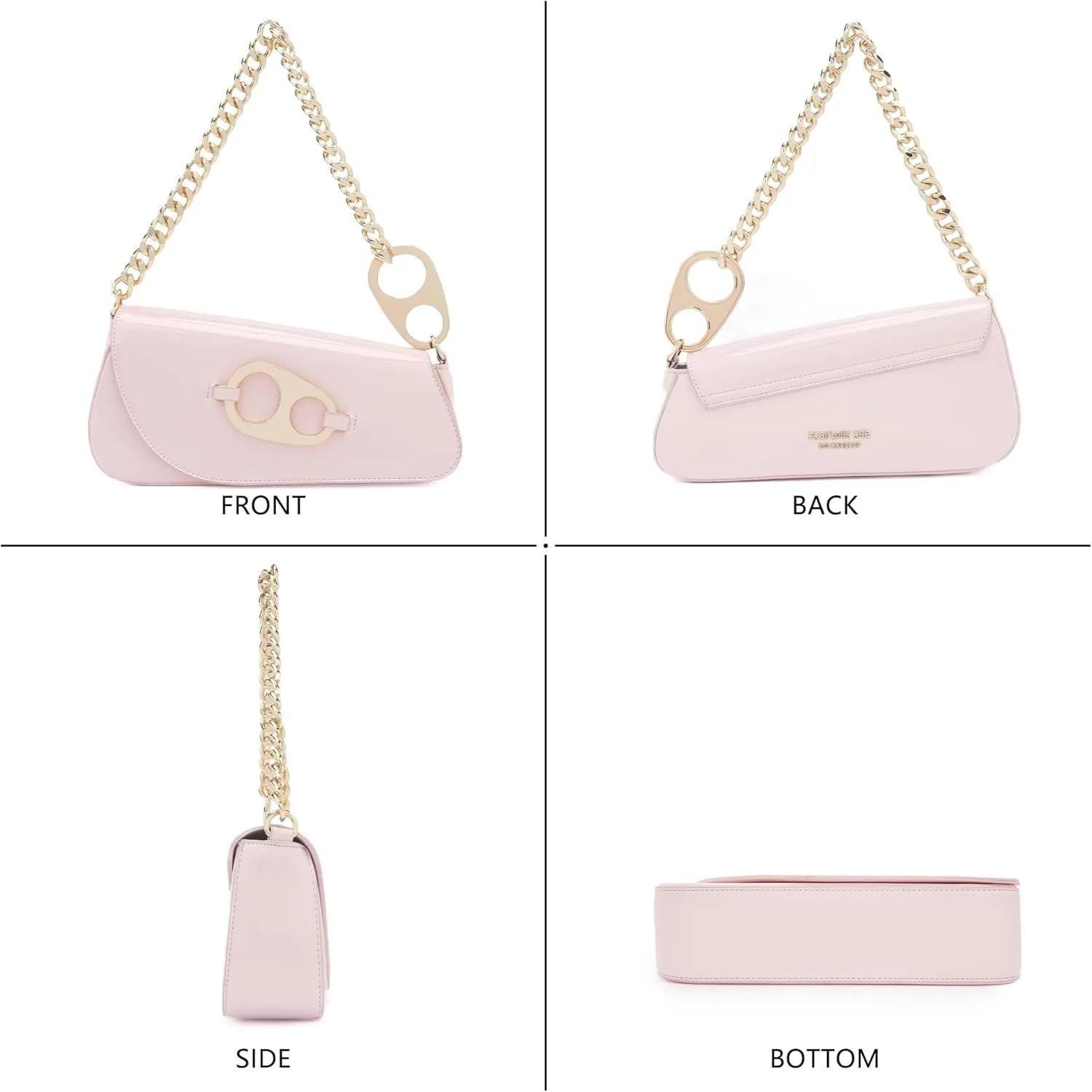 Crossbody Bag Y2K Trendy Purses for Women Patent Leather Shoulder Handbags Hobo Bag with Chian Strap