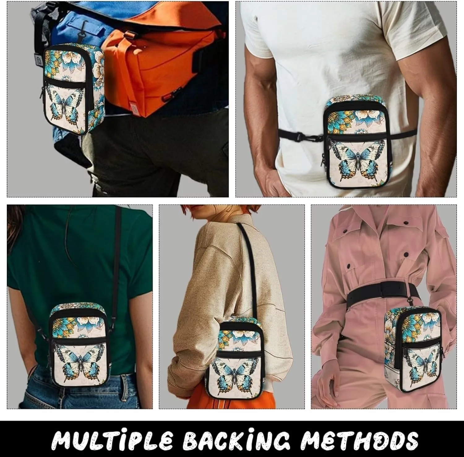 Crossbody Bags Fanny Pack Shoulder Bags Lightweight Waist Packs with Adjustable Strap Mini Chest Bags Shoulder Bags