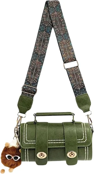 Crossbody Bags For Women PU Leather Trendy Shoulder Bag with Adjustable Strap Cross Body Bag Women's Handbags Purse