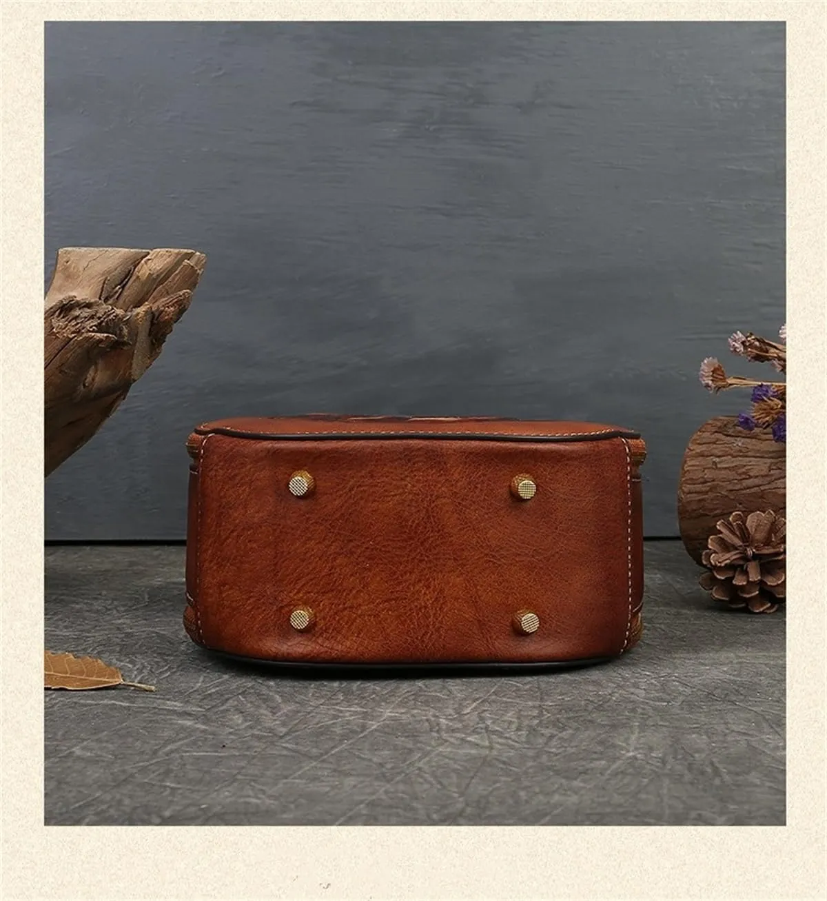 Crossbody Handbags for Women Leather Handbags Embossed Rabbit Handmade Leather Crossbody Bag