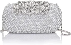 Crystal Evening Bag Rhinestone Bride and Bridesmaid Wedding Prom Party Formal Clutch Purses for Women Evening