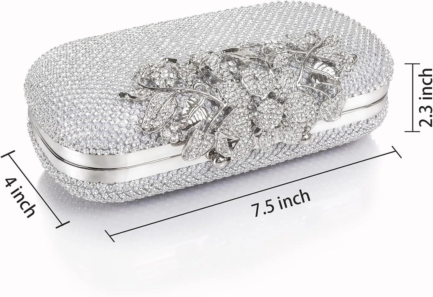 Crystal Evening Bag Rhinestone Bride and Bridesmaid Wedding Prom Party Formal Clutch Purses for Women Evening