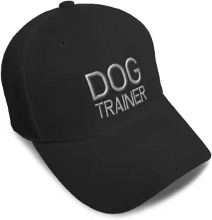 Custom Baseball Caps for Men & Women Embroidered Dog Trainer Humans and Pets A Embroidery Acrylic
