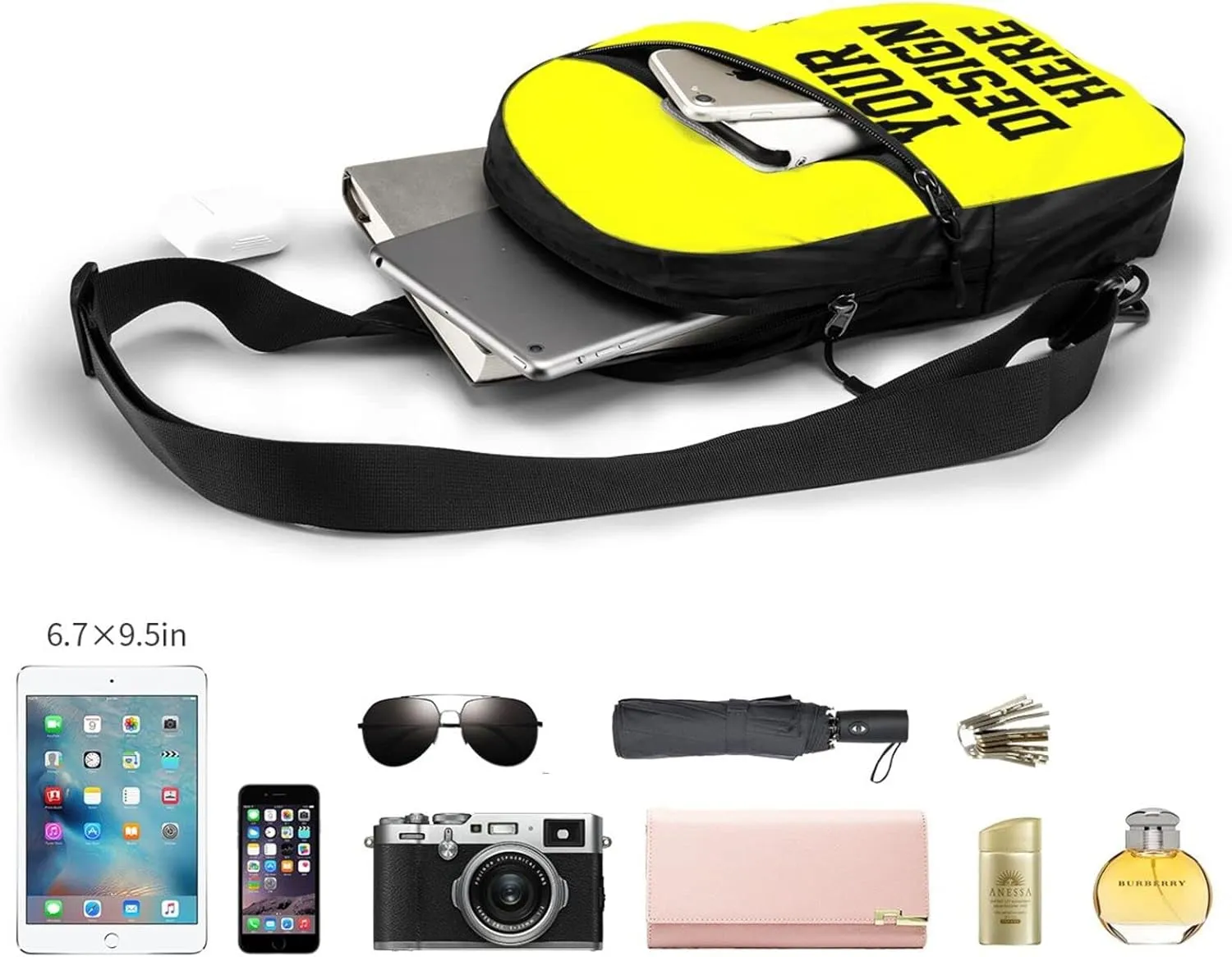 Custom Chest Bags Custom Sling Bags Custom Mens Shoulder Bag Personalized Chest Bags