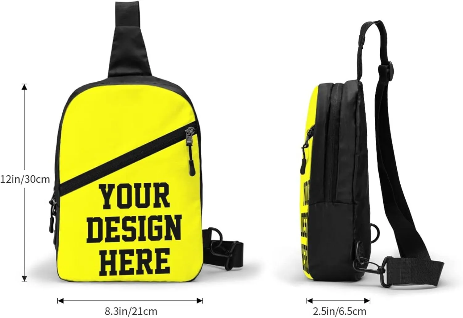 Custom Chest Bags Custom Sling Bags Custom Mens Shoulder Bag Personalized Chest Bags