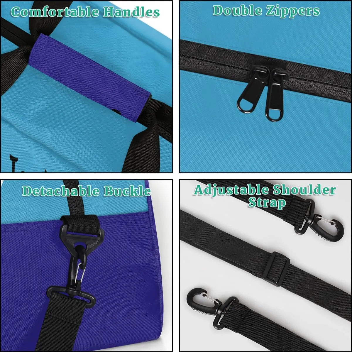 Custom Kids Gym Bag for Boys Personalized Name Sports Duffel Bag Weekender Overnight Travel Bags Dark Blue Martial Arts Male Gifts