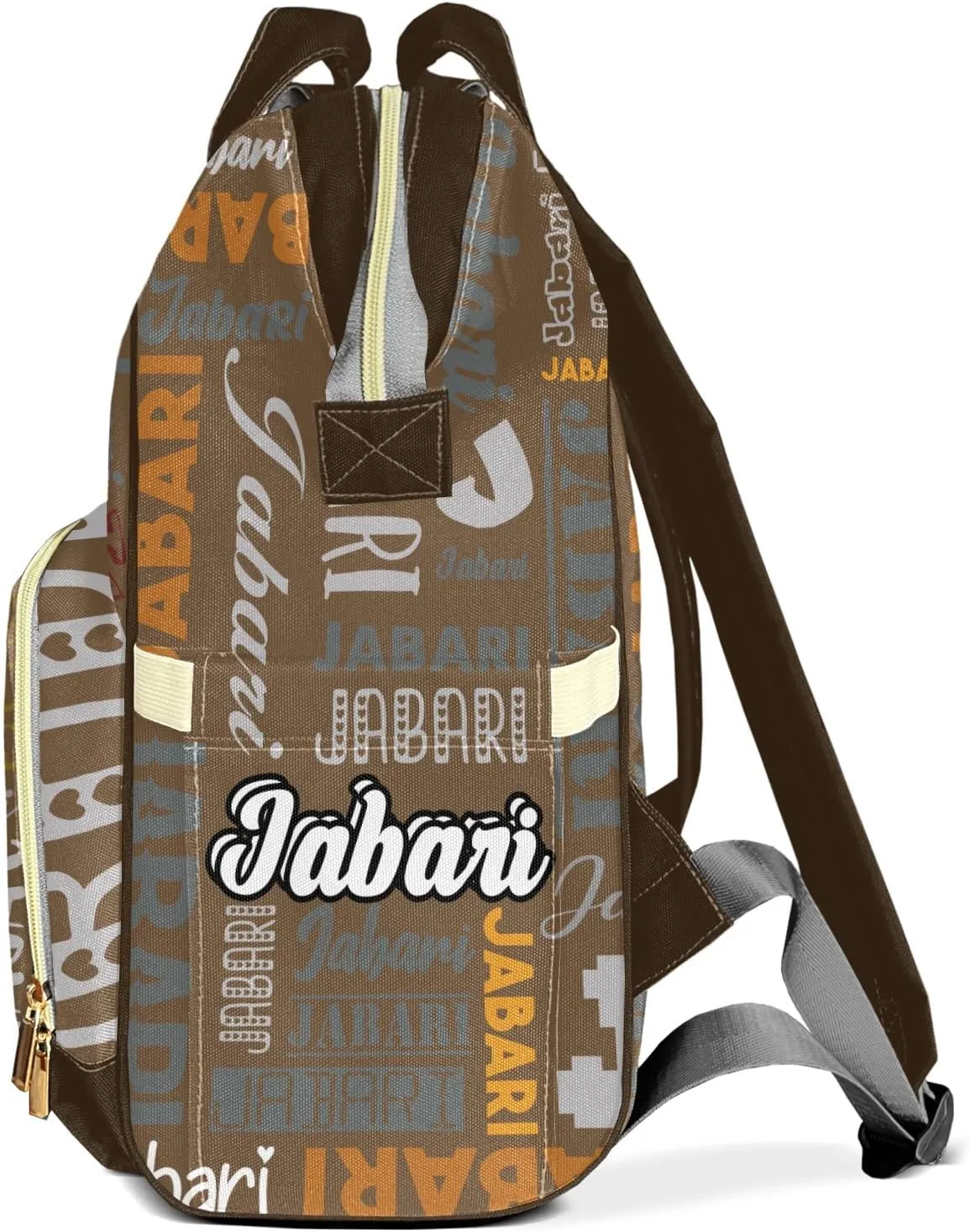 Custom Name Boy Baby Bags, Nylon Personalized Diaper Bag Backpack for Baby Boy Mom, Large Capacity, Waterproof, Multifunctional, Adjustable Shoulder Straps