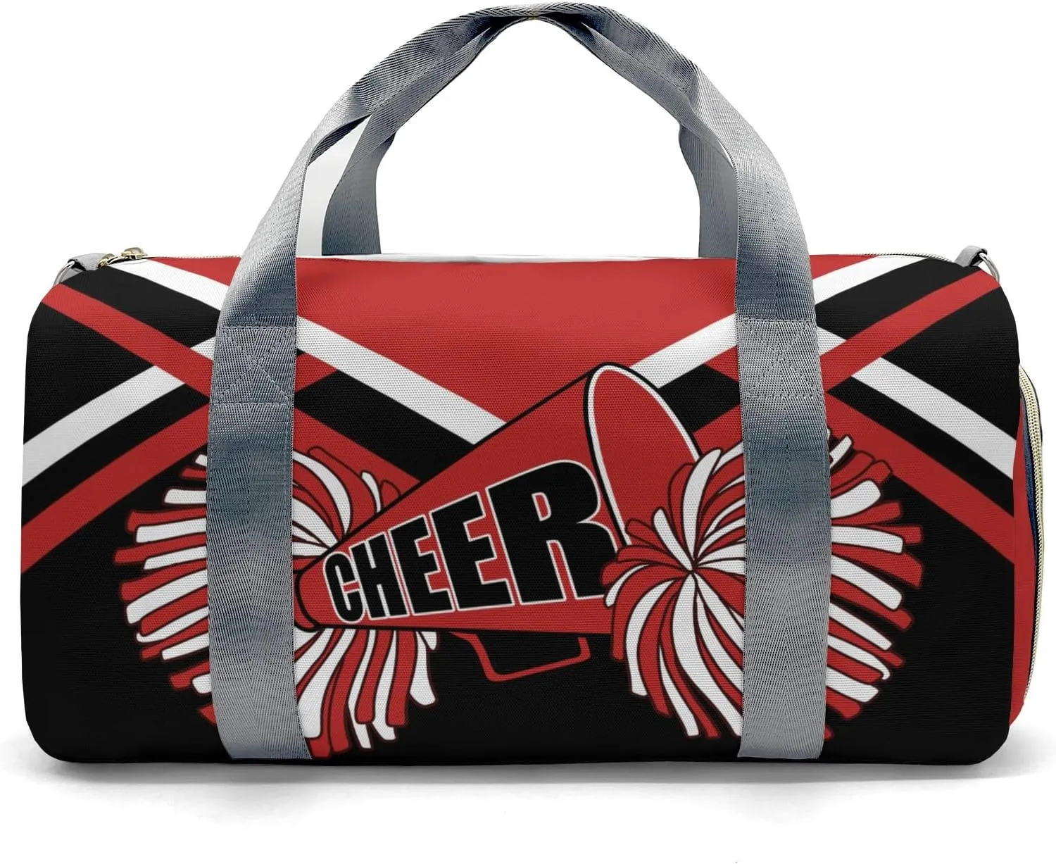 Custom Red Cheer Cheerleader Multifunction Sport Duffel Bag Gym Travel Perform Training Weekender Bags Getaway Bags
