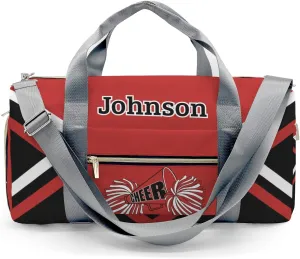 Custom Red Cheer Cheerleader Multifunction Sport Duffel Bag Gym Travel Perform Training Weekender Bags Getaway Bags