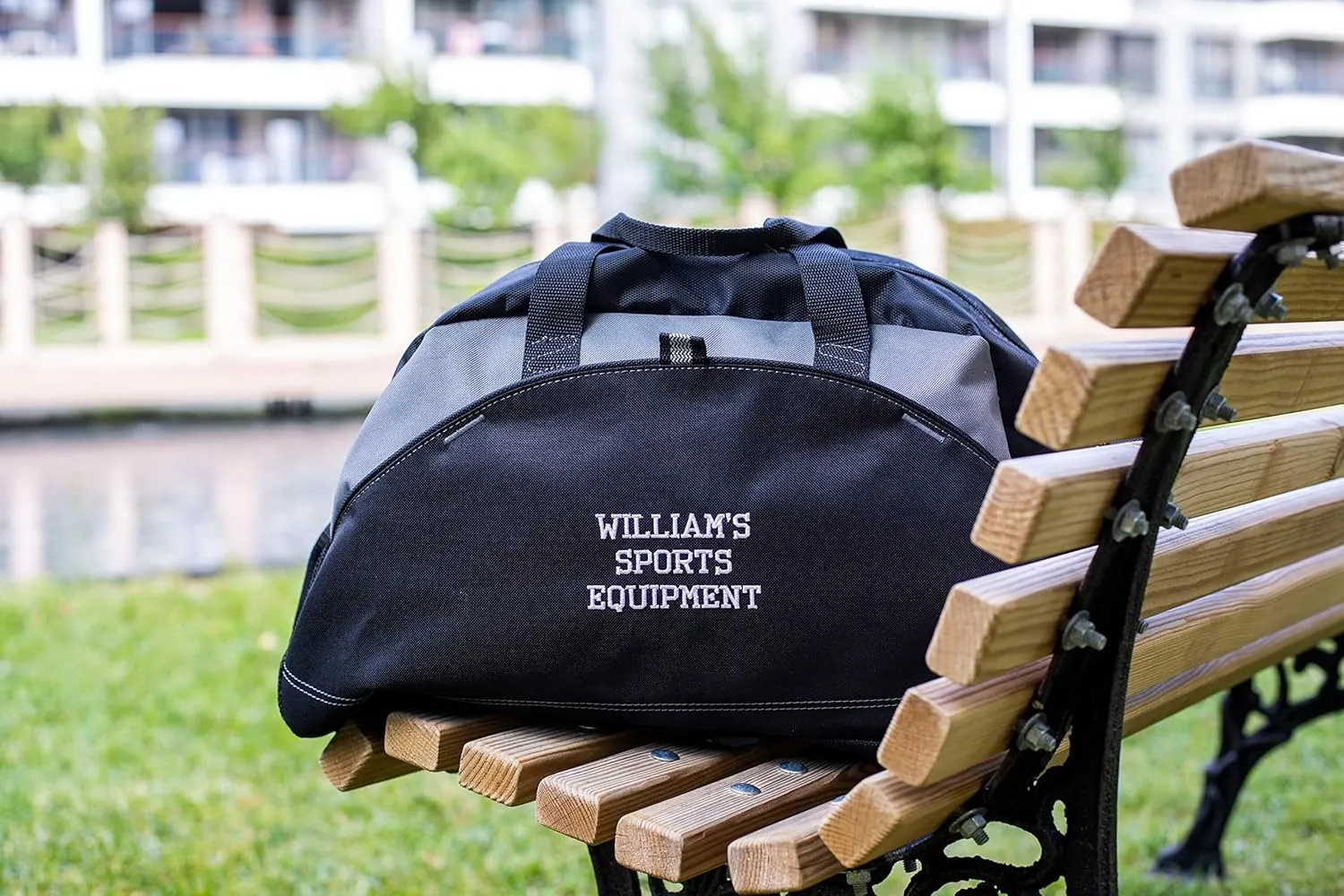 Custom Sport Duffel Bags, Add Your Embroidered Text & Logo, Personalized Weekender Bag for Gym, Overnight, Travel for Men Women