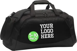 Custom Sport Duffel Bags, Add Your Embroidered Text & Logo, Personalized Weekender Bag for Gym, Overnight, Travel for Men Women