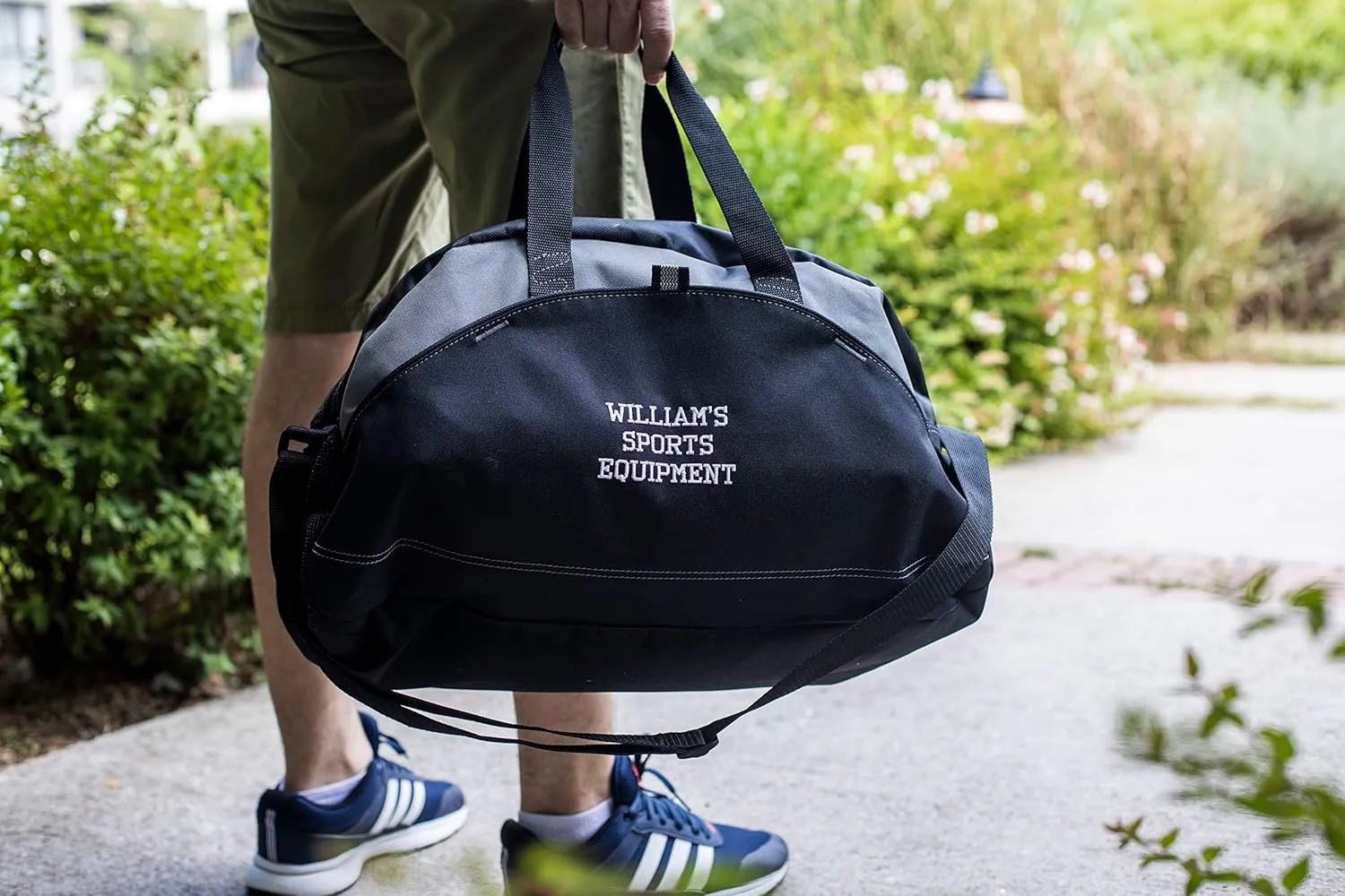 Custom Sport Duffel Bags, Add Your Embroidered Text & Logo, Personalized Weekender Bag for Gym, Overnight, Travel for Men Women