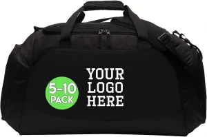 Custom Sport Duffel Bags, Add Your Embroidered Text & Logo, Personalized Weekender Bag for Gym, Overnight, Travel for Men Women