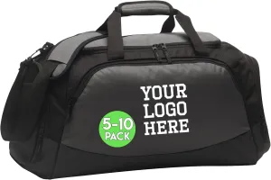 Custom Sport Duffel Bags, Add Your Embroidered Text & Logo, Personalized Weekender Bag for Gym, Overnight, Travel for Men Women