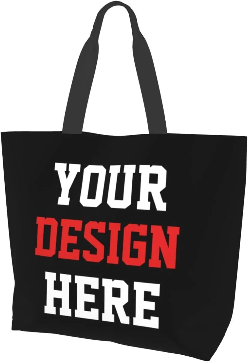 Custom Tote Bags Custom Bags With You Team Logo Text Picture Travel Business Shopping Women Teacher Personalized Shoulder Bag