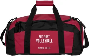 CustomizedGirl Personalized Duffel Bag - Polyester Duffel Bag, Gym Bag with Detachable & Adjustable Shoulder Strap, Volleyball Bag with Custom Name & Size Zipper Compartment, Duffle Bags for Men
