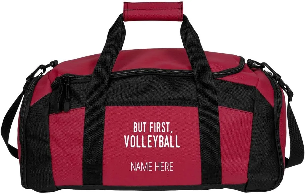 CustomizedGirl Personalized Duffel Bag - Polyester Duffel Bag, Gym Bag with Detachable & Adjustable Shoulder Strap, Volleyball Bag with Custom Name & Size Zipper Compartment, Duffle Bags for Men