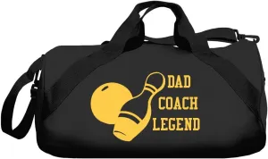 CustomizedGirl Personalized Duffle Bowling Ball Bag - Duffle Bag for Men & Women, Polyester Bowling Bag with Detachable & Adjustable Shoulder Strap, Duffle Bags with Custom Name & Side Zipper Section